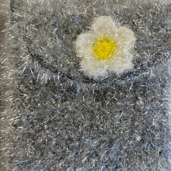 Sparkle & Shag Mini Glittery Silver Crossbody Bag - NWOT - Unique - Picture 5 of 9